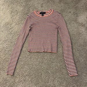 Striped Fall cropped long sleeve